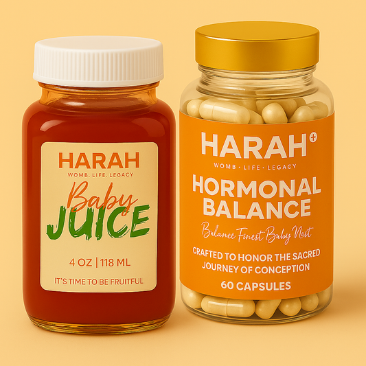 HARAH™ Fruitful Womb Duo - 7 Day Supply Baby Juice & 30 Day Supply Supplements